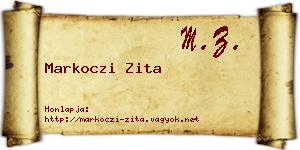 Markoczi Zita névjegykártya